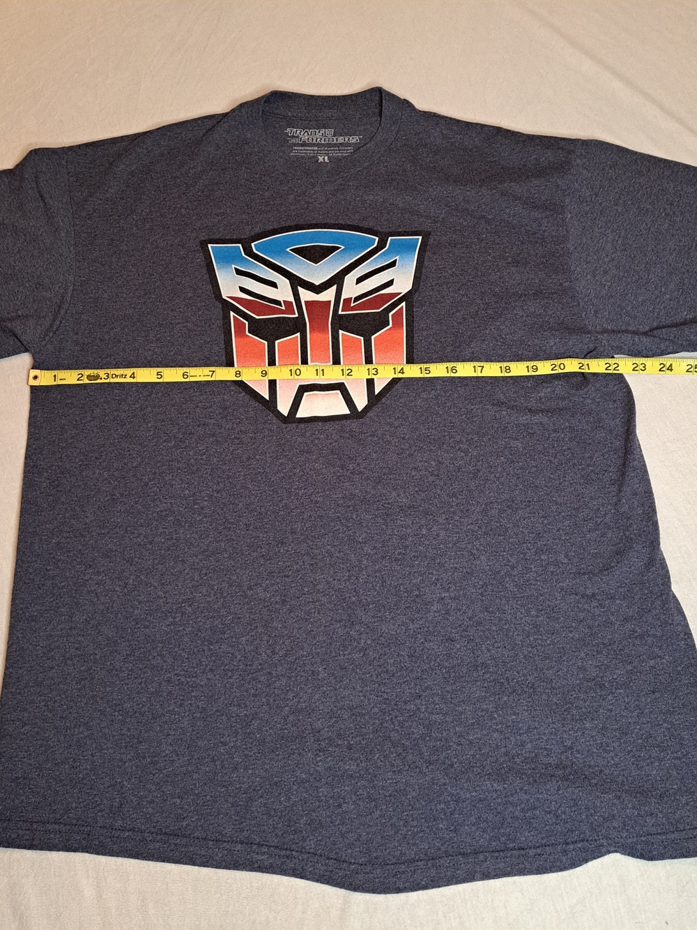 The Transformers Charcoal Grey Graphic T-Shirt Size XL
